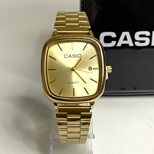 Alish Mart™Casio Watch Gold + Gold – كاسيو ووتش ذهبي + ذهبي